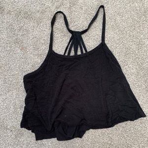 forever 21 cropped tank top with strappy back